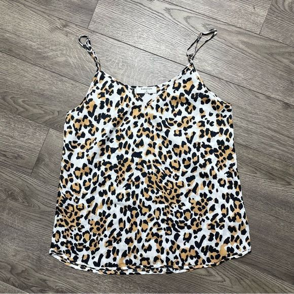 Babaton Animal Print Tank Top - Black, White, Brown ✨reposh✨ - Picture 1 of 8